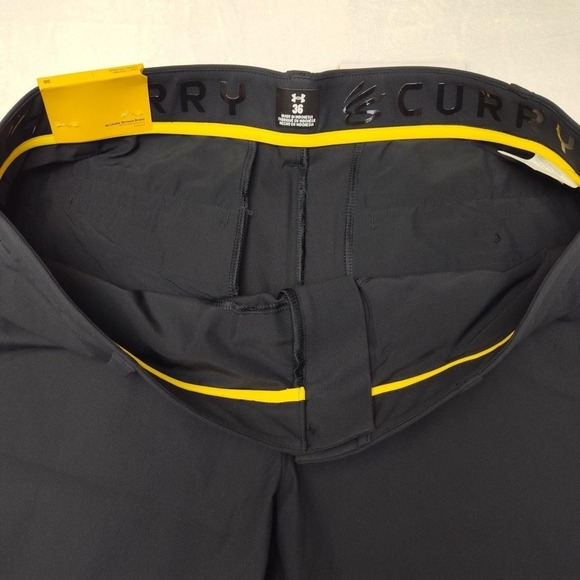 Under Armour Curry Splash Shorts Mens 36 Black 8" Tapered Golf Stretch 1385956 - Picture 5 of 13